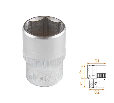 Головка торцевая стандартная шестигранная 1/4", 13 мм AFFIX AF00020013
