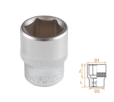 Головка торцевая стандартная шестигранная 1/4", 14 мм AFFIX AF00020014