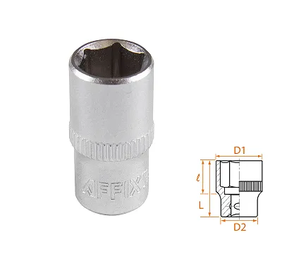 Головка торцевая стандартная шестигранная 1/4", 9 мм AFFIX AF00020009