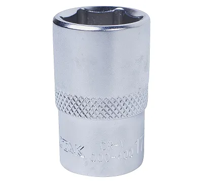 Головка торцевая стандартная шестигранная 17 мм 1/2'' МАСТАК 000-40017