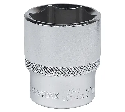 Головка торцевая стандартная шестигранная 27 мм 1/2'' МАСТАК 000-40027
