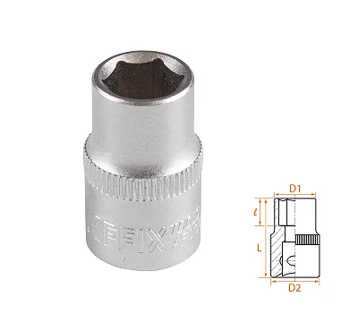 Головка торцевая стандартная шестигранная 3/8", 10 мм AFFIX AF00030010