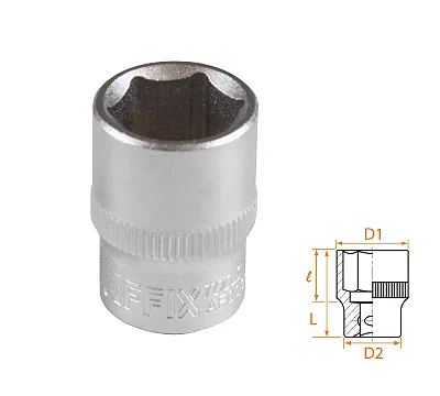 Головка торцевая стандартная шестигранная 3/8", 14 мм AFFIX AF00030014