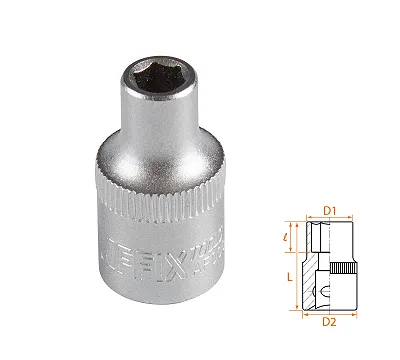 Головка торцевая стандартная шестигранная 3/8", 6 мм AFFIX AF00030006