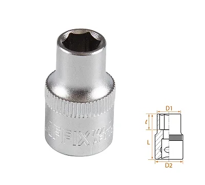 Головка торцевая стандартная шестигранная 3/8", 8 мм AFFIX AF00030008