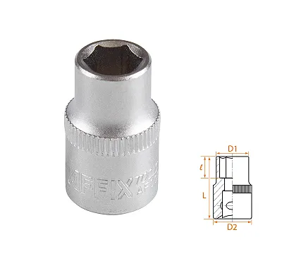 Головка торцевая стандартная шестигранная 3/8", 9 мм AFFIX AF00030009
