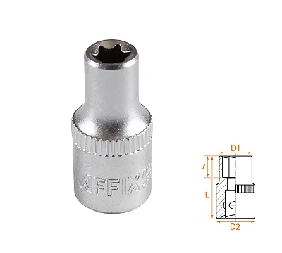 Головка торцевая TORX Е-стандарт 1/4", E6 AFFIX AF00023006