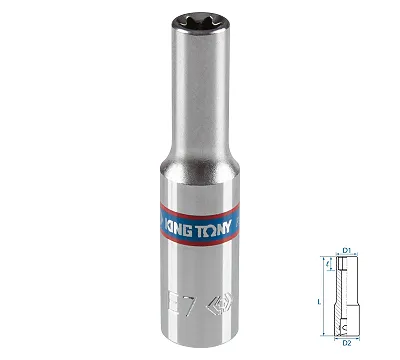 Головка торцевая TORX Е-стандарт 1/4'' E7 KING TONY