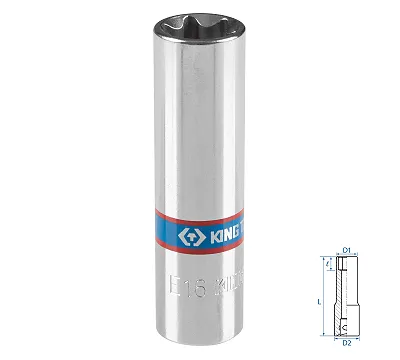 Головка торцевая TORX Е-стандарт KING TONY DIN 3120
