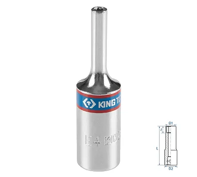 Головка торцевая TORX Е-стандарт 3/8'' E4 KING TONY