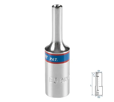Головка торцевая TORX Е-стандарт 3/8'' E5 KING TONY