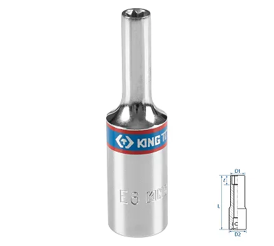 Головка торцевая TORX Е-стандарт KING TONY DIN 3120
