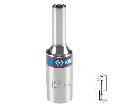 Головка торцевая TORX Е-стандарт KING TONY DIN 3120