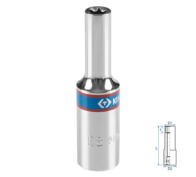 Головка торцевая TORX Е-стандарт KING TONY DIN 3120