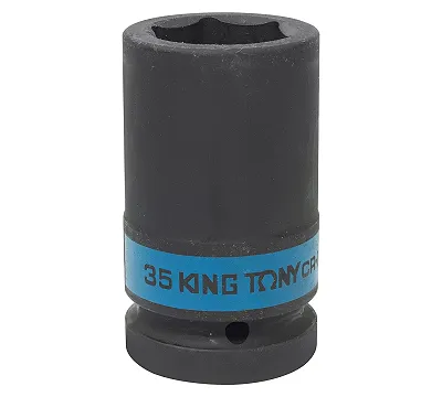 Головка торцевая ударная глубокая шестигранная 1", 35 мм KING TONY 843535M