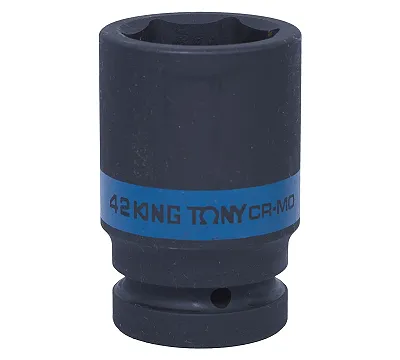 Головка торцевая ударная глубокая шестигранная 1", 42 мм KING TONY 843542M