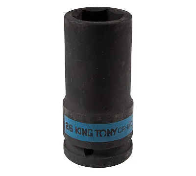 Головка торцевая ударная глубокая шестигранная 3/4", 26 мм KING TONY 643526M
