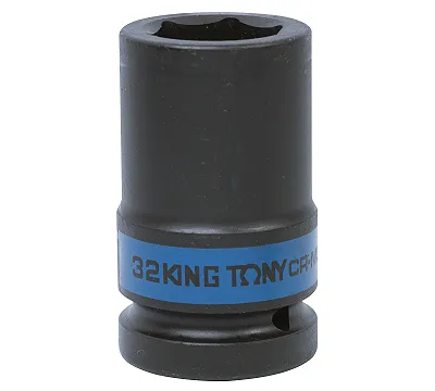 Головка торцевая ударная глубокая шестигранная KING TONY DIN 3121