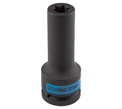 Головка торцевая ударная глубокая TORX Е-стандарт 3/4", E20, L = 110 мм KING TONY 647520M