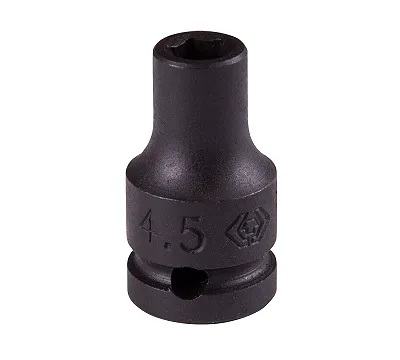 Головка торцевая ударная шестигранная 1/4", 4,5 мм KING TONY 253545M