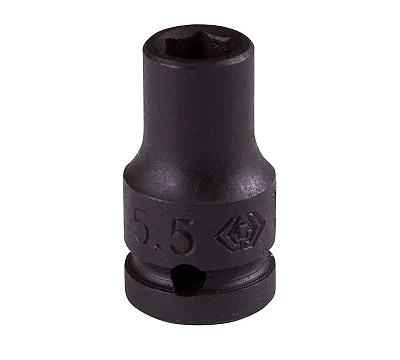 Головка торцевая ударная шестигранная 1/4", 5,5 мм KING TONY 253555M