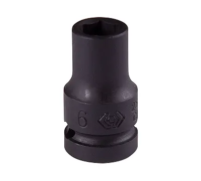 Головка торцевая ударная шестигранная 1/4", 6 мм KING TONY 253506M