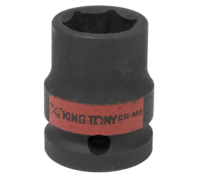 Головка торцевая ударная шестигранная 11/16'' посадка 1/2'' KING TONY