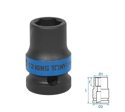 Головка торцевая ударная шестигранная 13 мм 1/2'' KING TONY