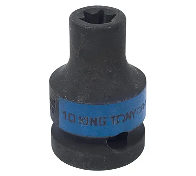 Головка торцевая ударная TORX Е-стандарт 1/2'' E10 KING TONY