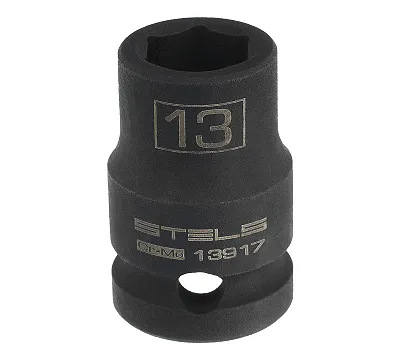 Головка ударная шестигранная, 13 мм, 1/2, CrMo Stels