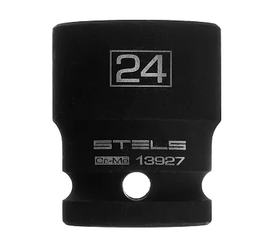Головка ударная шестигранная, 24 мм, 1/2, CrMo Stels