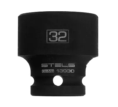 Головка ударная шестигранная, 32 мм, 1/2, CrMo Stels
