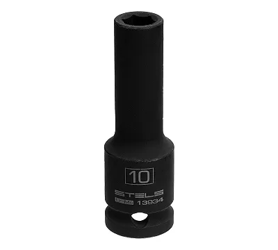 Головка ударная удлиненная шестигранная, 10 мм, 1/2, CrMo Stels