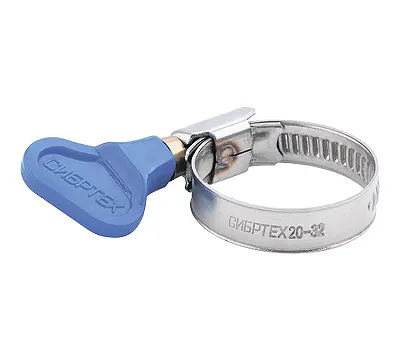 Хомуты металлические элемент крепления с формой ключа 10-16 мм, 100 штук в упаковке Сибртех