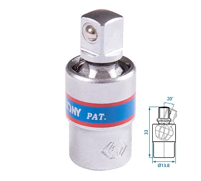 Кардан 1/4", шаровый KING TONY 2793
