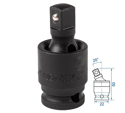 Кардан ударный 3/8", шаровый, с шариковым фиксатором KING TONY 3796P