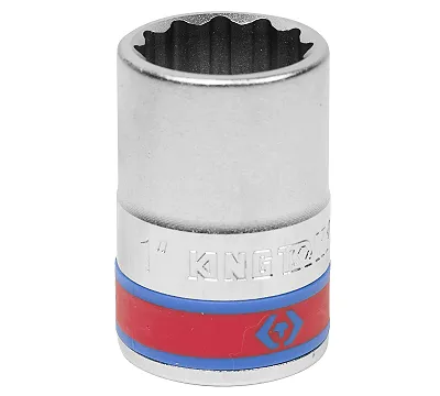 KING TONY Головка торцевая стандартная двенадцатигранная 3/4", 1", дюймовая 633032S