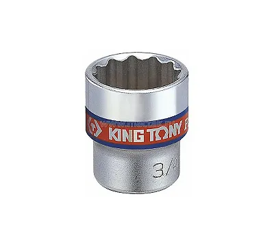KING TONY Головка торцевая стандартная двенадцатигранная 3/8", 15/32", дюймовая 333015S