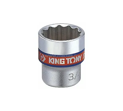 KING TONY Головка торцевая стандартная двенадцатигранная 3/8", 3/8", дюймовая 333012S