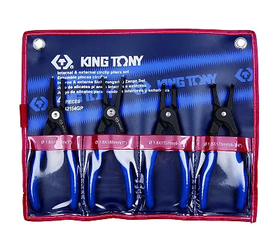 KING TONY Набор съемников стопорных колец, 4 предмета 42154GP