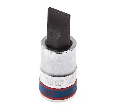 KING TONY Насадка (бита) торцевая 1/2", Slotted, 16,0х2,5 мм, L = 60 мм  402216