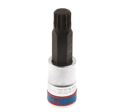 KING TONY Насадка (бита) торцевая 1/2", SPLINE, M14, L = 80 мм 403614