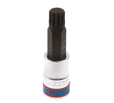 KING TONY Насадка (бита) торцевая 1/2", SPLINE, M14, L = 80 мм  403614