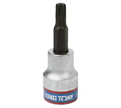 KING TONY Насадка (бита) торцевая 1/2", TORX, T27, L = 60 мм 402327