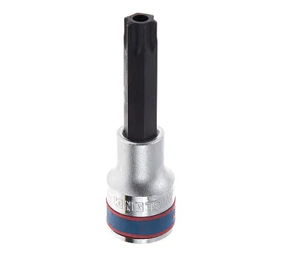 KING TONY Насадка (бита) торцевая 1/2", TORX, T55, L = 80 мм, с отверстием  403755