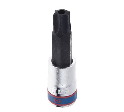 KING TONY Насадка (бита) торцевая 1/2", TORX, T60, L = 80 мм, с отверстием  403760