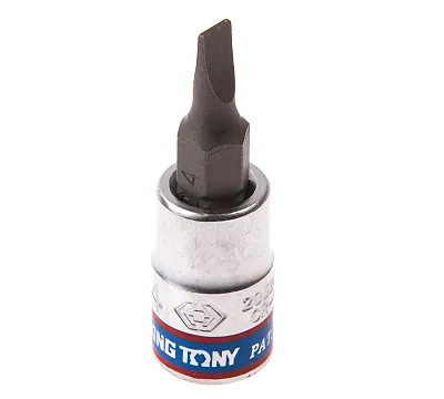 KING TONY Насадка (бита) торцевая 1/4", Slotted, 4,0х0,8 мм, L = 37 мм 203204
