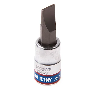KING TONY Насадка (бита) торцевая 1/4", Slotted, 7,0х1,2 мм, L = 37 мм  203207