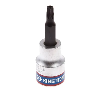 KING TONY Насадка (бита) торцевая 3/8", TORX, T25, L = 50 мм, с отверстием  302725