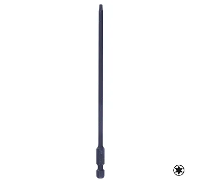 KING TONY Вставка (бита) торцевая 1/4", TORX, Т15, L = 150 мм, для шуруповерта  711515T